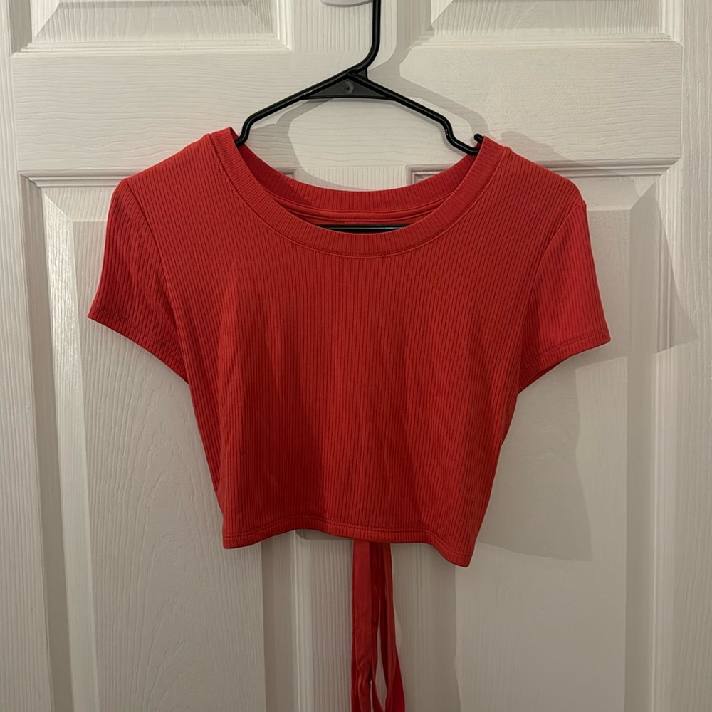 Aerie Offline Crop Top Size M Orange NWT